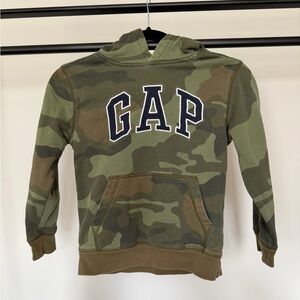 Gap Kids Camo Logo Hoodie Size Small